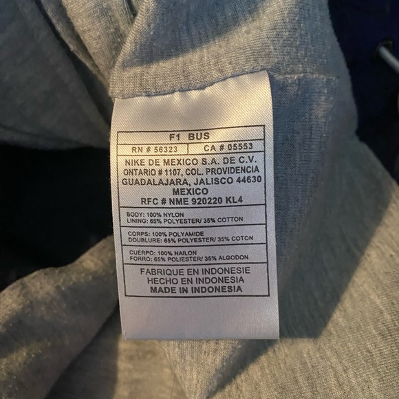 Vintage Nike Windbreaker Track Jacket Hoodie Large Grey Tag Athleisure Y2K - Picture 5 of 8